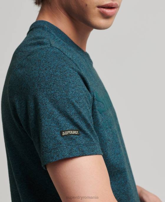 Superdry tricou cu logo tonal local îmbrăcăminte albastru bărbați JX0Z4943