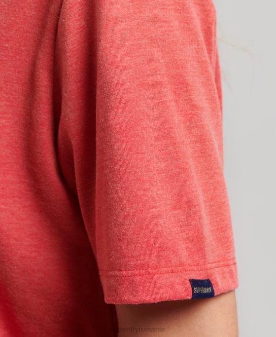 Superdry tricou cu logo-ul anilor 80 îmbrăcăminte roșu femei JX0Z2669