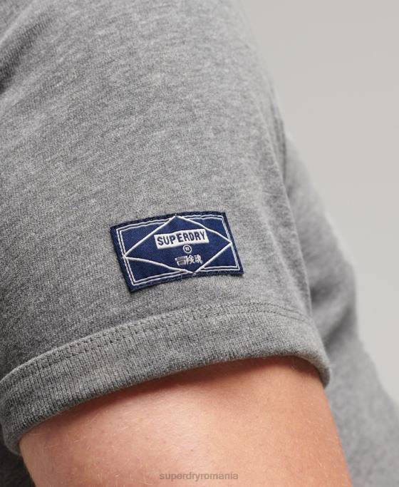 Superdry tricou cu logo-ul core cu sunet grafic îmbrăcăminte gri bărbați JX0Z4912