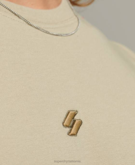 Superdry tricou cu logo-ul esențial îmbrăcăminte bej bărbați JX0Z4970
