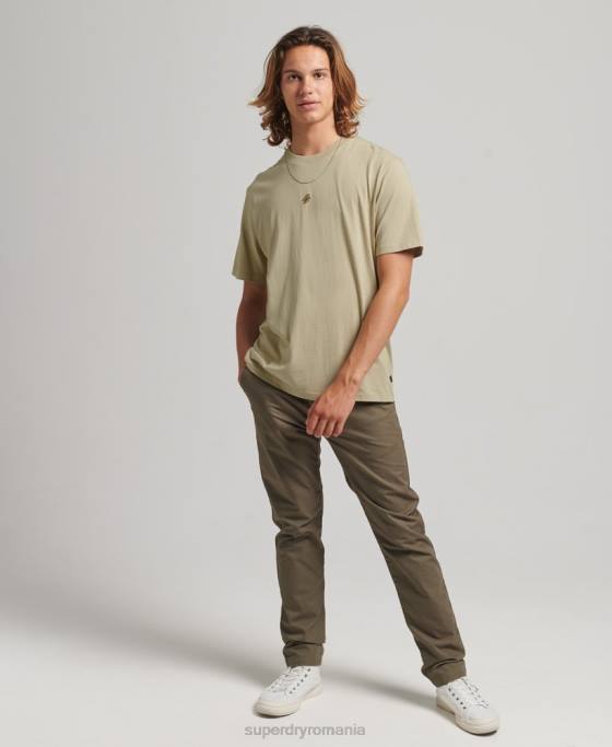 Superdry tricou cu logo-ul esențial îmbrăcăminte bej bărbați JX0Z4970
