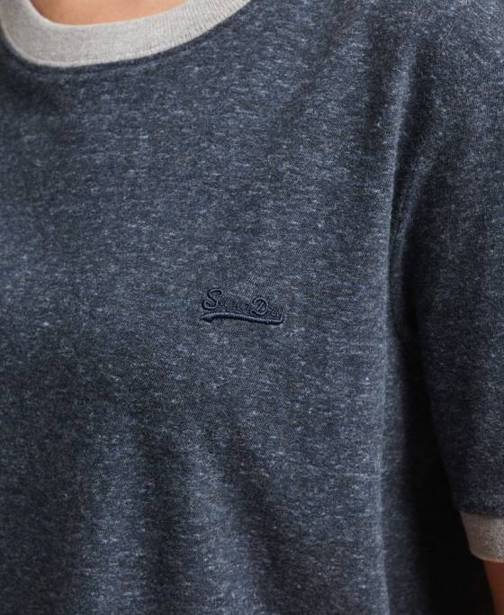 Superdry tricou cu logo vintage din bumbac organic îmbrăcăminte marina femei JX0Z6239