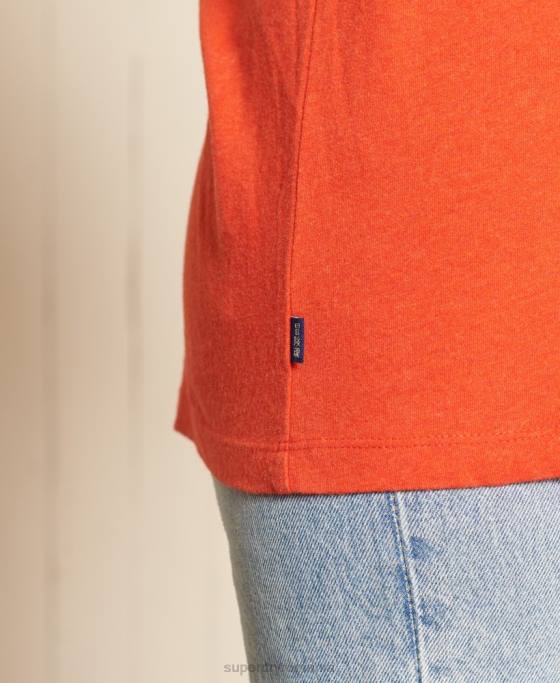 Superdry tricou cu logo vintage din bumbac organic îmbrăcăminte portocale femei JX0Z6297