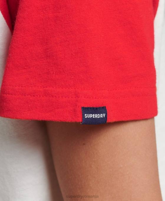 Superdry tricou cu logo vintage heritage îmbrăcăminte alb femei JX0Z2837