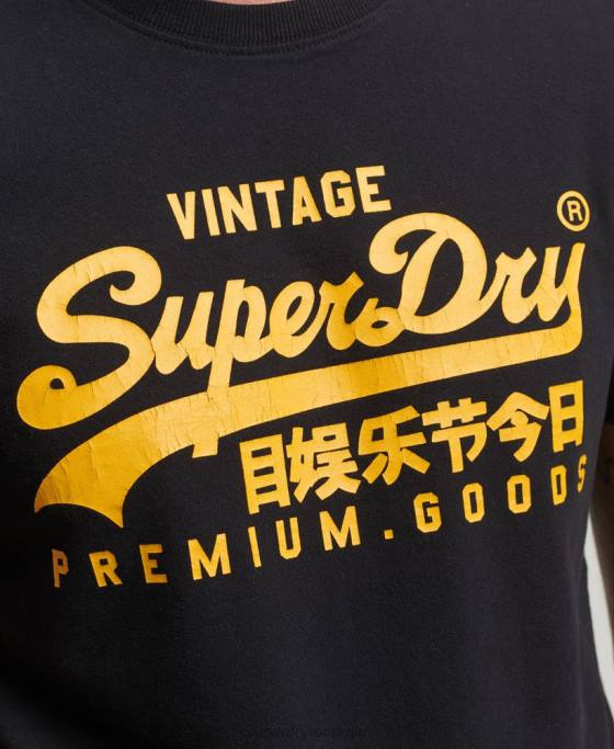 Superdry tricou cu logo vintage heritage îmbrăcăminte negru bărbați JX0Z4967