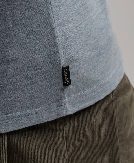 Superdry tricou cu logo vintage în relief îmbrăcăminte albastru deschis femei JX0Z2612