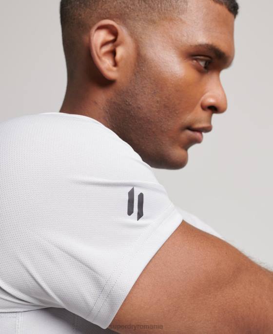 Superdry tricou cu mânecă scurtă cu tren active îmbrăcăminte gri deschis bărbați JX0Z1421