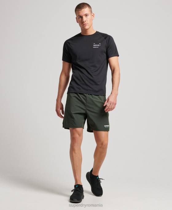 Superdry tricou cu mânecă scurtă cu tren active îmbrăcăminte negru bărbați JX0Z1423