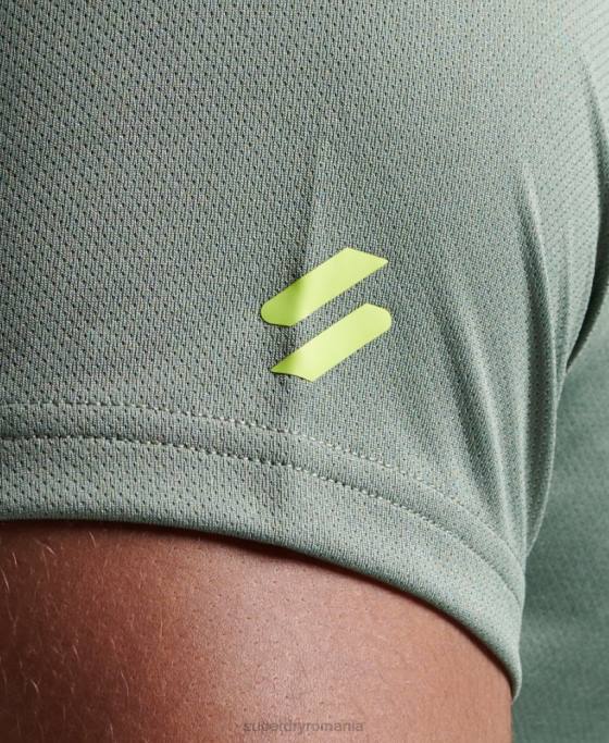 Superdry tricou cu mânecă scurtă cu tren active îmbrăcăminte verde bărbați JX0Z1417