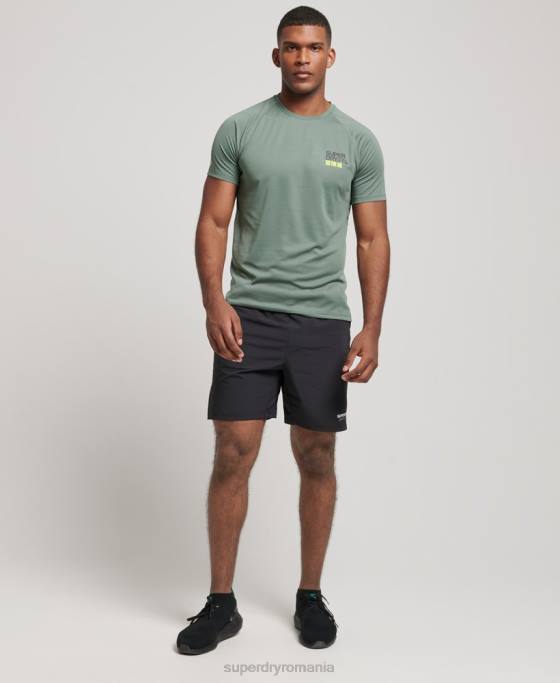 Superdry tricou cu mânecă scurtă cu tren active îmbrăcăminte verde bărbați JX0Z1417