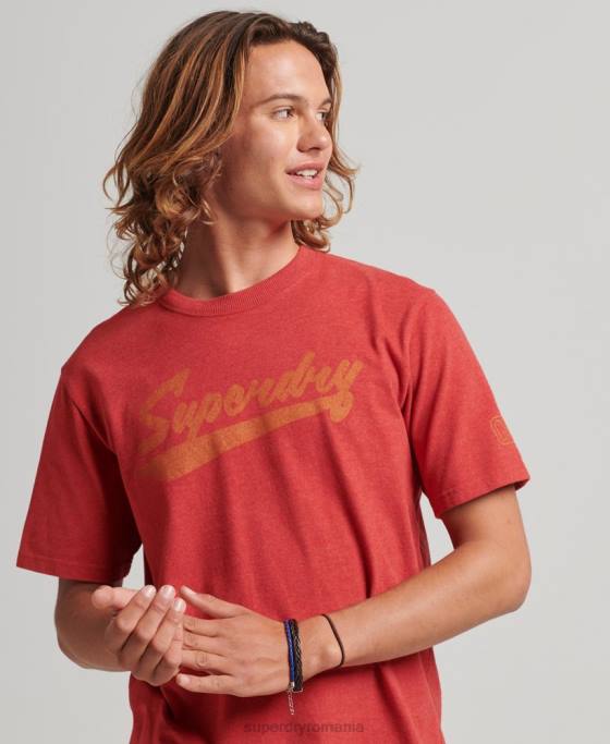 Superdry tricou cu scenariu atletic îmbrăcăminte roșu bărbați JX0Z4894