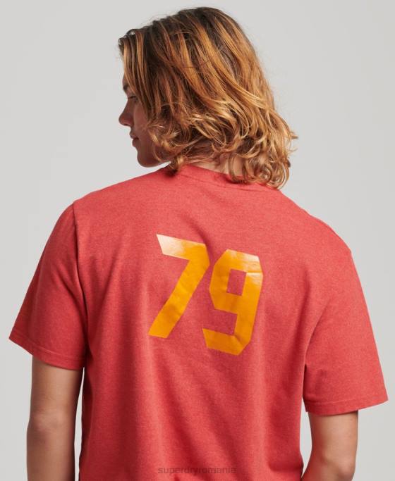 Superdry tricou cu scenariu atletic îmbrăcăminte roșu bărbați JX0Z4894