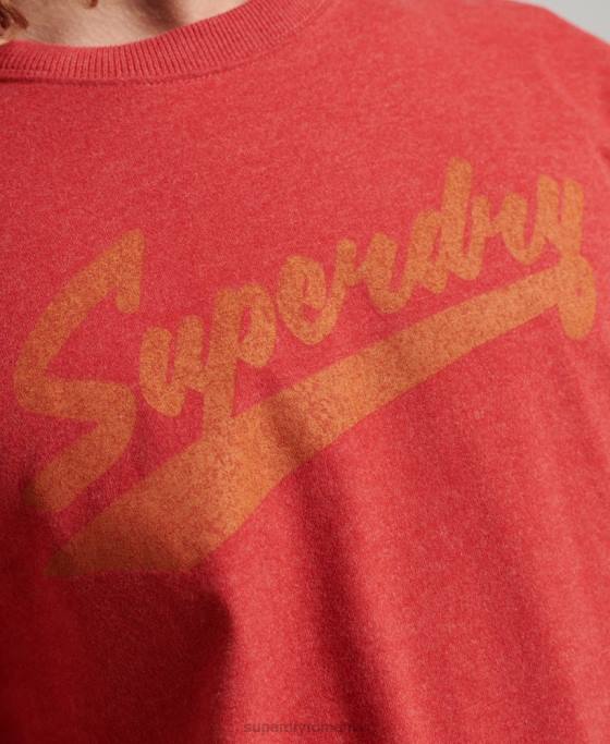 Superdry tricou cu scenariu atletic îmbrăcăminte roșu bărbați JX0Z4894