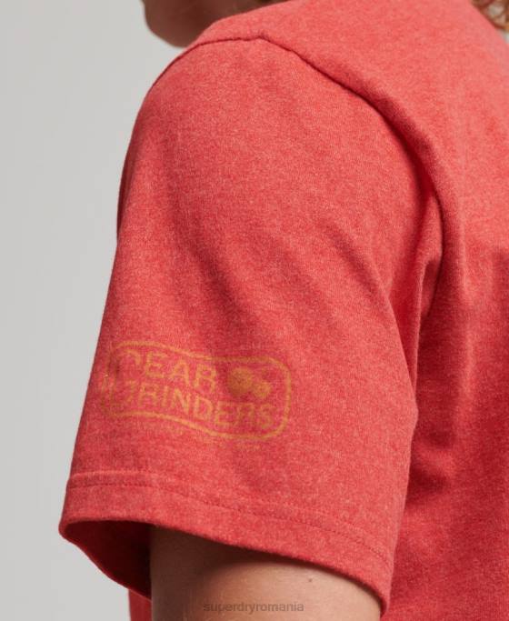 Superdry tricou cu scenariu atletic îmbrăcăminte roșu bărbați JX0Z4894