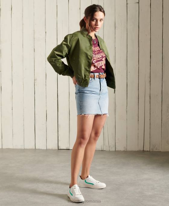 Superdry tricou cu sclipici îmbrăcăminte roșu femei JX0Z2818