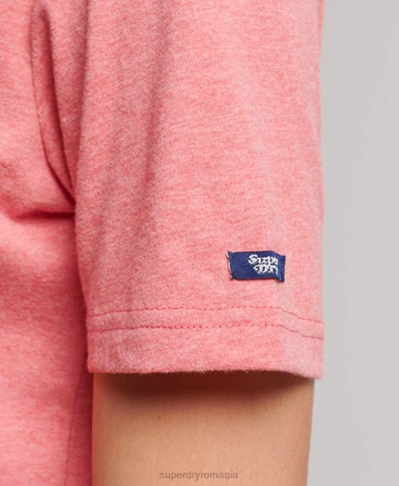Superdry tricou cu umplutură cu scripturi de epocă îmbrăcăminte roșu femei JX0Z2672