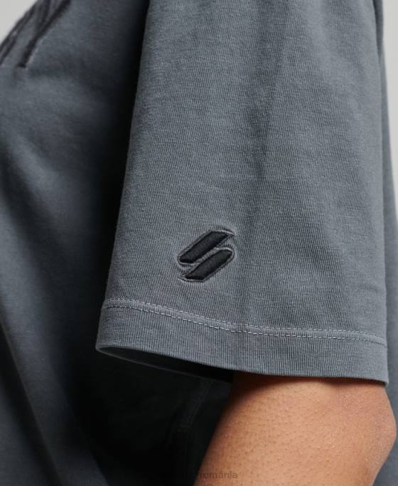 Superdry tricou cu vopsea vestimentară cu logo cod îmbrăcăminte negru femei JX0Z2762