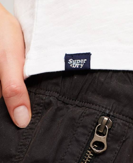 Superdry tricou curcubeu anii 90 îmbrăcăminte alb femei JX0Z2102