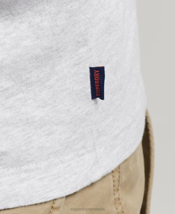 Superdry tricou de baseball cu logo esențial din bumbac organic îmbrăcăminte verde bărbați JX0Z4903