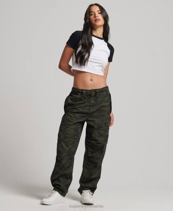 Superdry tricou de baseball decupat din bumbac organic îmbrăcăminte alb femei JX0Z6290