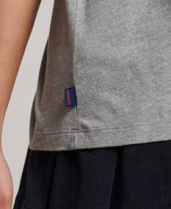 Superdry tricou de baseball vintage din bumbac organic îmbrăcăminte verde femei JX0Z6186