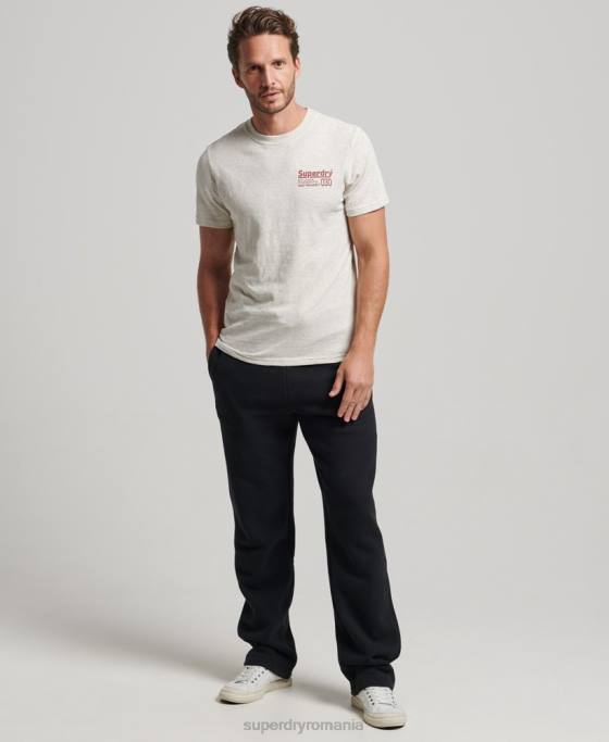 Superdry tricou de epocă pentru casa de discuri îmbrăcăminte gri bărbați JX0Z6359