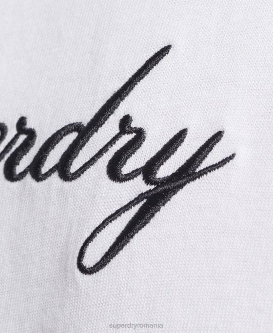 Superdry tricou de patrimoniu îmbrăcăminte alb bărbați JX0Z4822
