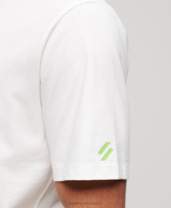 Superdry tricou de îmbrăcăminte sport îmbrăcăminte alb bărbați JX0Z79
