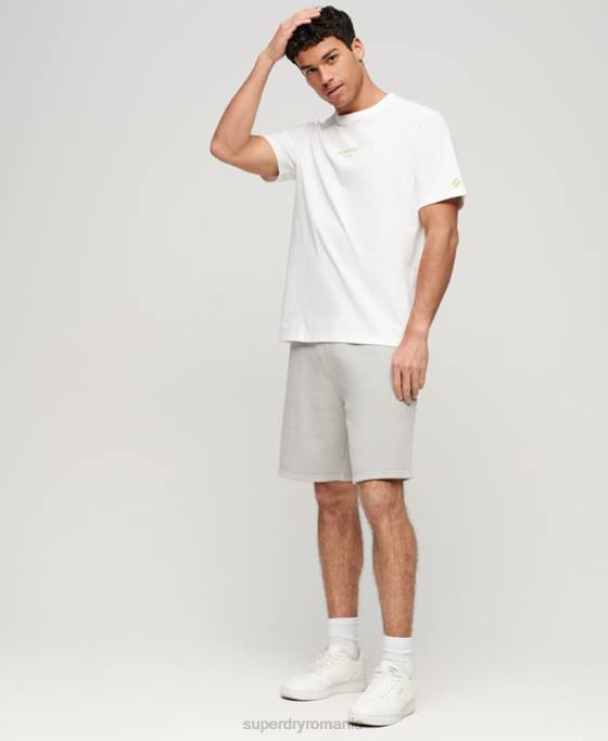 Superdry tricou de îmbrăcăminte sport îmbrăcăminte alb bărbați JX0Z79