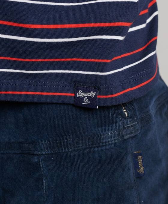 Superdry tricou decupat vintage îmbrăcăminte marina femei JX0Z6197