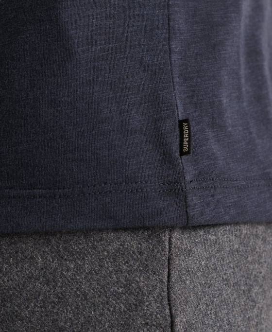 Superdry tricou din bumbac organic cu decolteu rotund îmbrăcăminte marina bărbați JX0Z4871