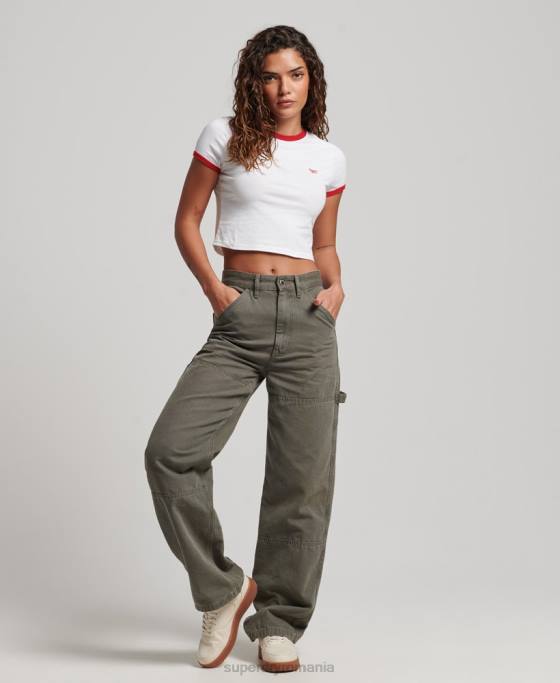 Superdry tricou din bumbac organic îmbrăcăminte alb femei JX0Z2691