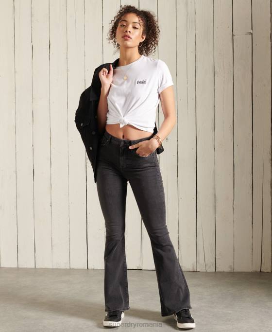 Superdry tricou din bumbac organic îmbrăcăminte alb femei JX0Z2847