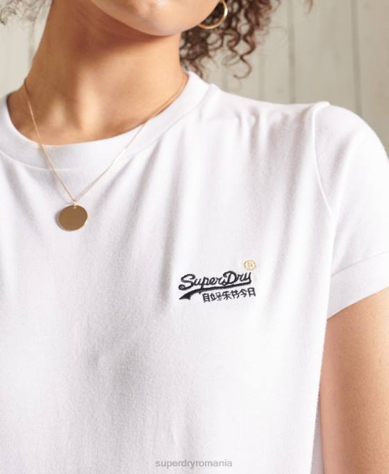 Superdry tricou din bumbac organic îmbrăcăminte alb femei JX0Z2847