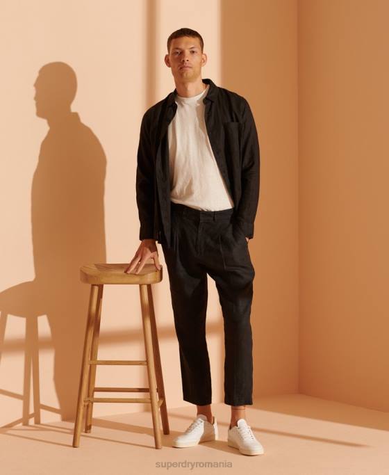 Superdry tricou din cânepă ediție limitată îmbrăcăminte alb bărbați JX0Z4986