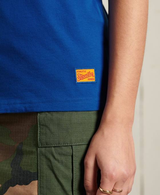 Superdry tricou grafic al asociației sportive din California îmbrăcăminte albastru femei JX0Z2825