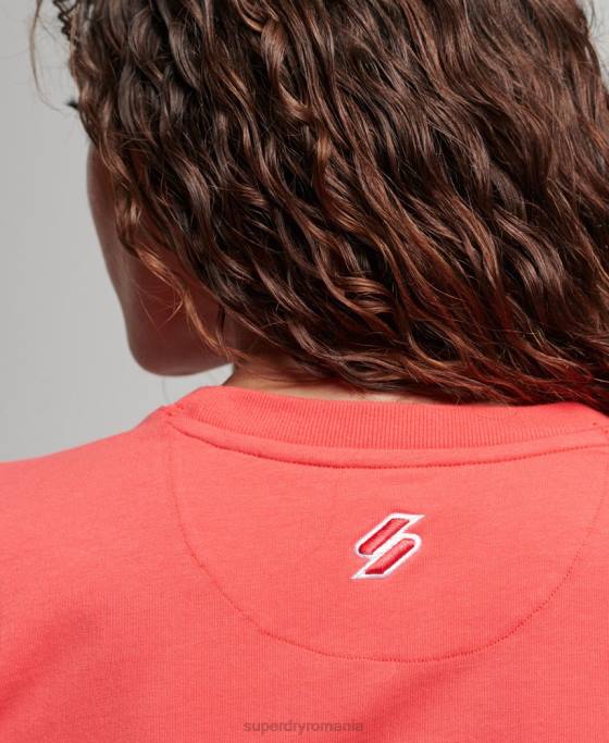 Superdry tricou grafic anilor 90 îmbrăcăminte roz femei JX0Z2685