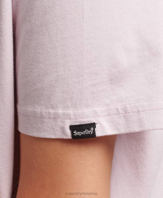 Superdry tricou grafic boho îmbrăcăminte Violet femei JX0Z2773