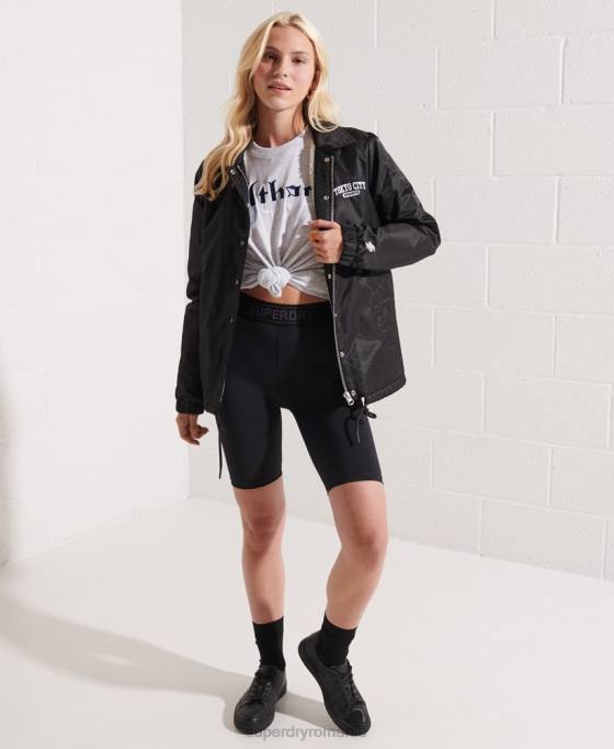 Superdry tricou grafic pentru facultate îmbrăcăminte gri deschis femei JX0Z2719