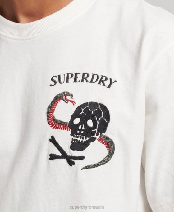 Superdry tricou grafic suika îmbrăcăminte alb bărbați JX0Z4843