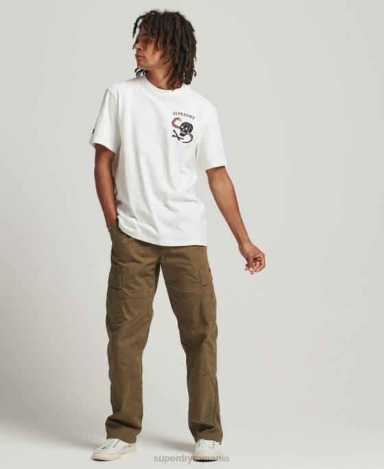 Superdry tricou grafic suika îmbrăcăminte alb bărbați JX0Z4843