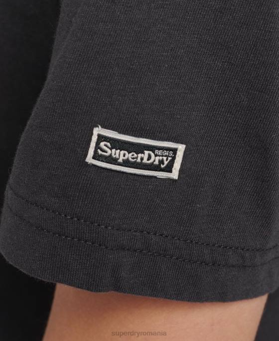 Superdry tricou grafic suika îmbrăcăminte negru femei JX0Z2644