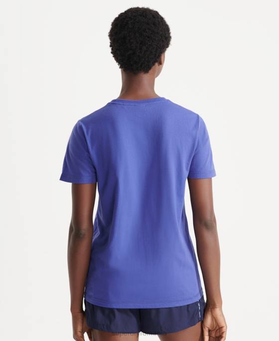 Superdry tricou grafic tren core îmbrăcăminte albastru femei JX0Z6352
