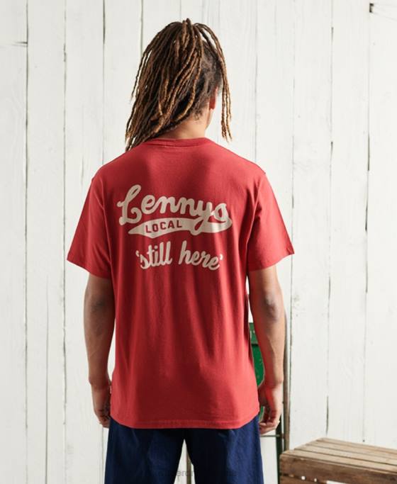 Superdry tricou grafic uscat ediție limitată îmbrăcăminte roșu bărbați JX0Z4981