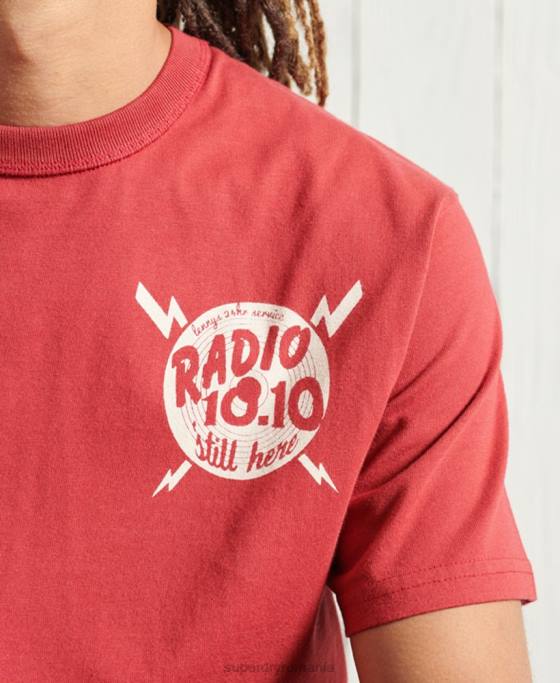 Superdry tricou grafic uscat ediție limitată îmbrăcăminte roșu bărbați JX0Z4981