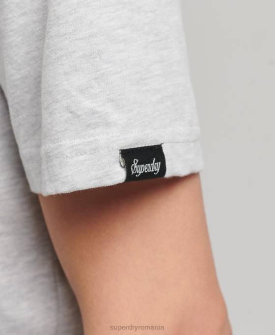 Superdry tricou grafic woodland îmbrăcăminte gri deschis femei JX0Z2729