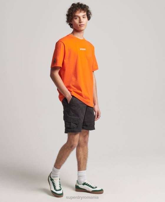 Superdry tricou grafic yama shield îmbrăcăminte portocale bărbați JX0Z4974