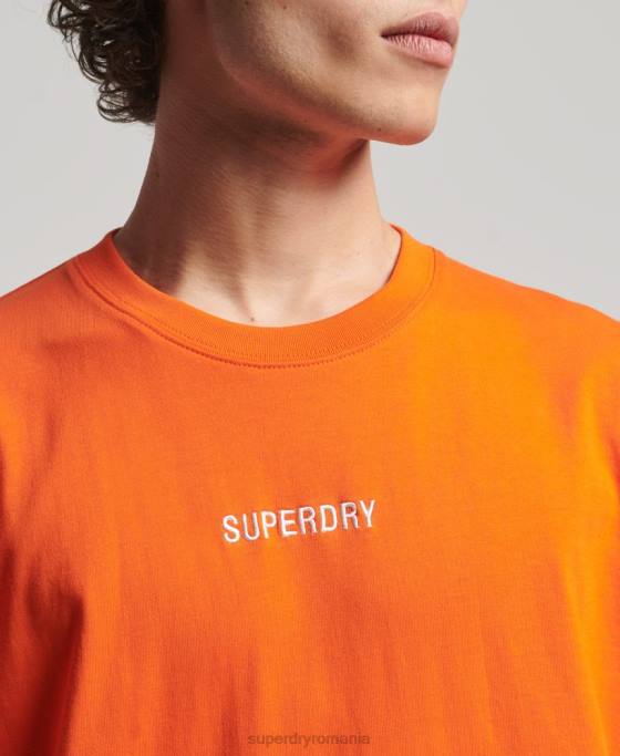 Superdry tricou grafic yama shield îmbrăcăminte portocale bărbați JX0Z4974