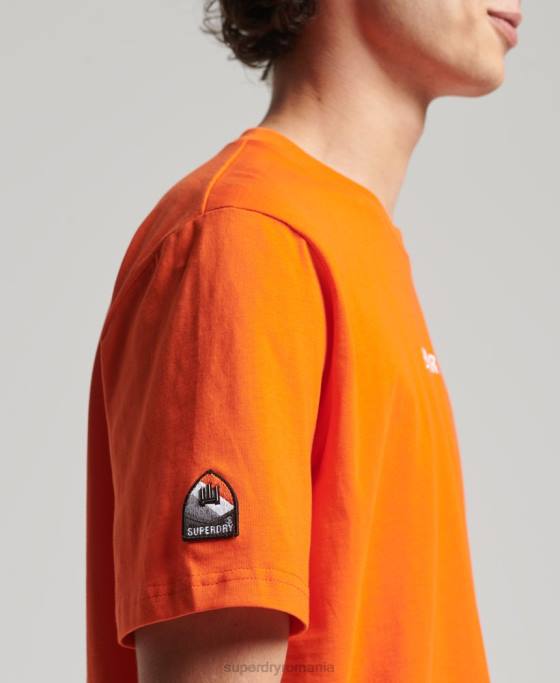 Superdry tricou grafic yama shield îmbrăcăminte portocale bărbați JX0Z4974