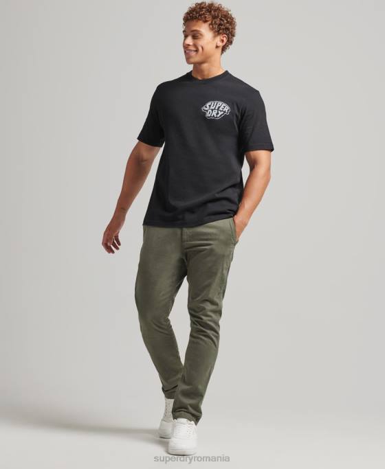 Superdry tricou grafic în pădure îmbrăcăminte gri inchis bărbați JX0Z4853